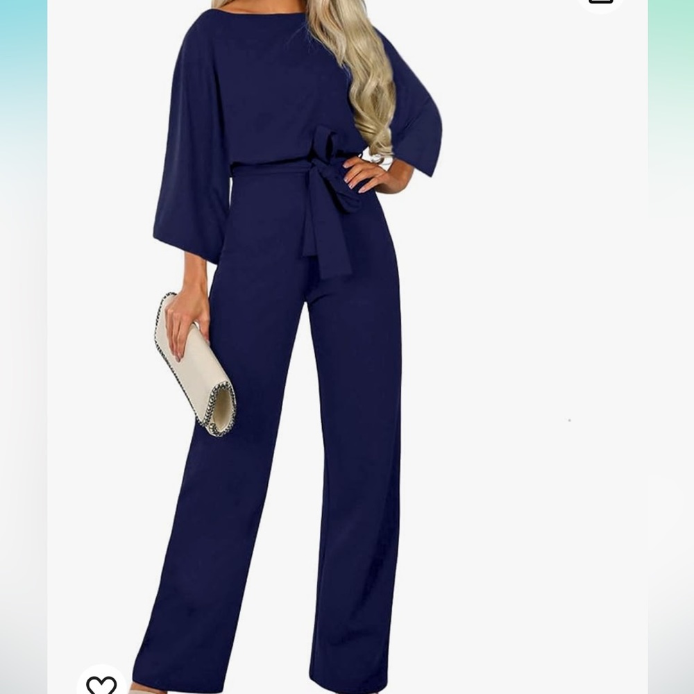 Navy jump suit size large